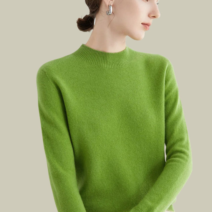 Women's Sweater, Relaxed Fit Mock Neck for Effortless Warmth and Style, Perfect for Layering in Autumn and Winter 16