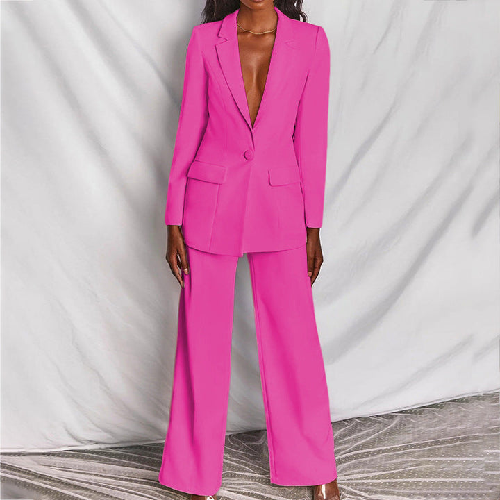 Women's Tailored Blazer and Trousers Outfit for Professional and Formal Occasions 14