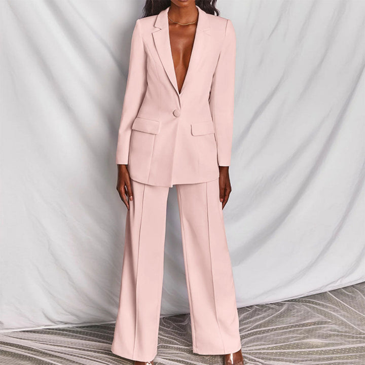 Women's Tailored Blazer and Trousers Outfit for Professional and Formal Occasions 4