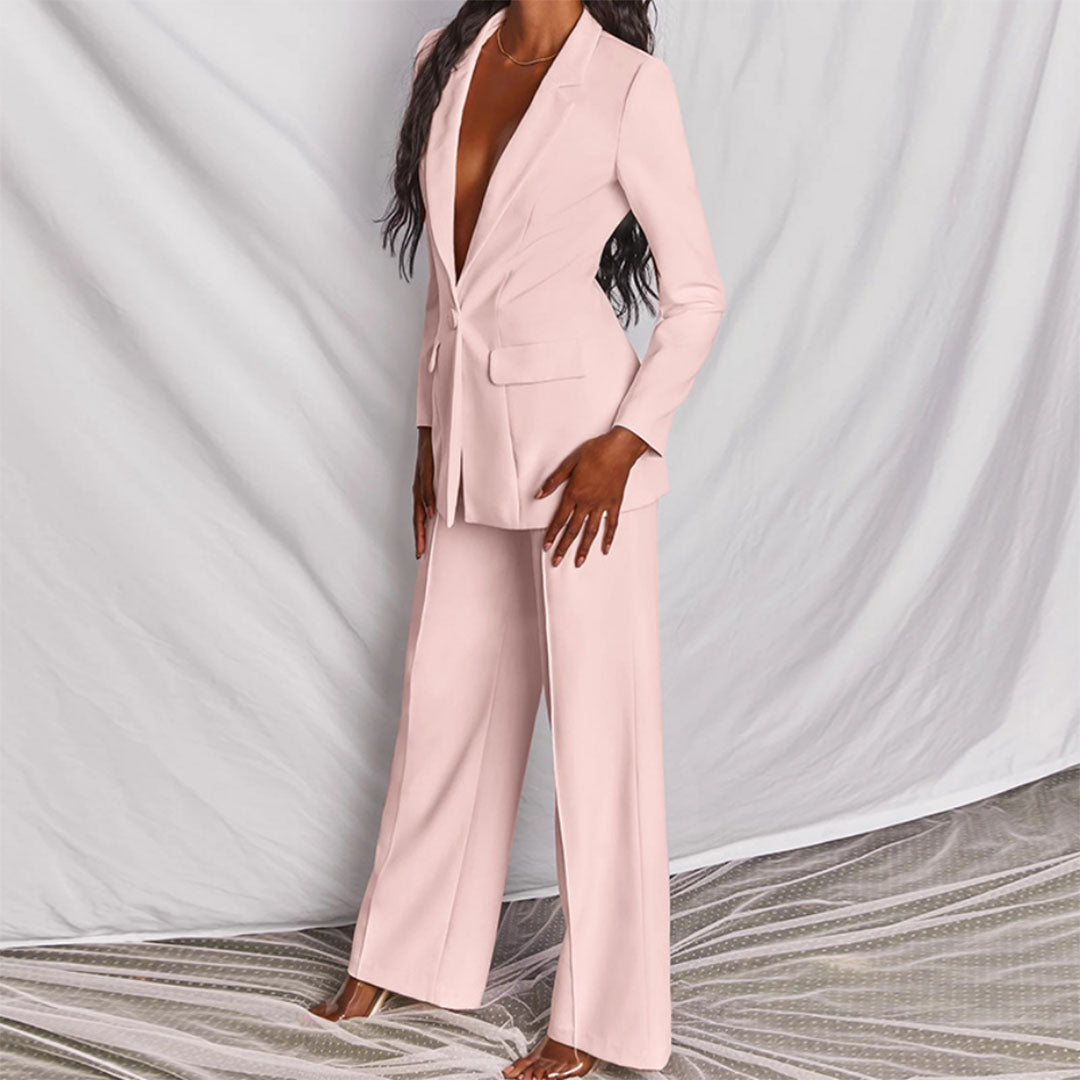 Women's Tailored Blazer and Trousers Outfit for Professional and Formal Occasions 5