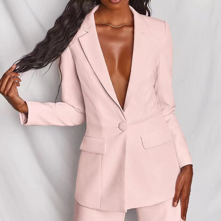 Women's Tailored Blazer and Trousers Outfit for Professional and Formal Occasions 6