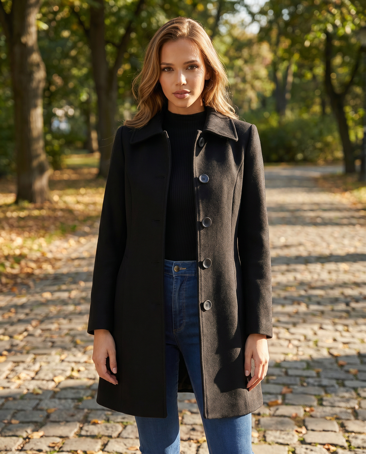 Women's Trench Coat - Elegant Winter Coat for Women, Tailored Cold Weather Outerwear 0