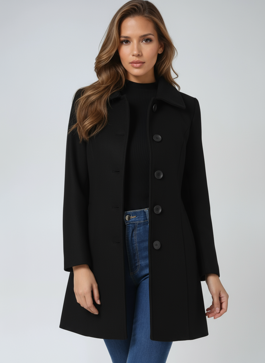 Women's Trench Coat - Elegant Winter Coat for Women, Tailored Cold Weather Outerwear 2