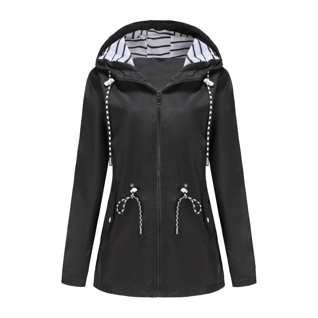 Women's Trench Coat Waterproof Rain Jacket for Outdoor Activities, Stylish & Weatherproof 5