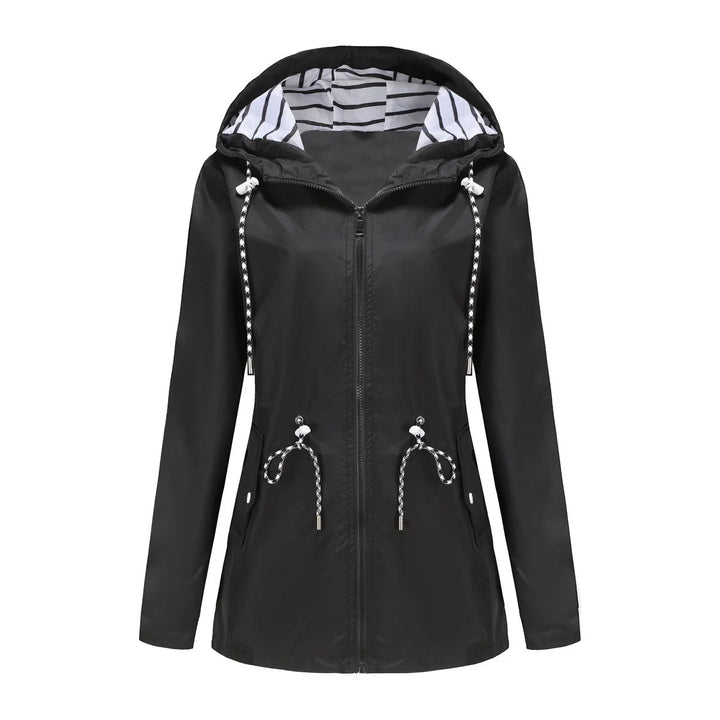 Women's Trench Coat Waterproof Rain Jacket for Outdoor Activities, Stylish & Weatherproof 5