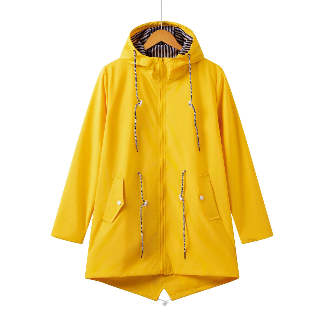 Women's Trench Coat Waterproof Rain Jacket for Outdoor Activities, Stylish & Weatherproof 6