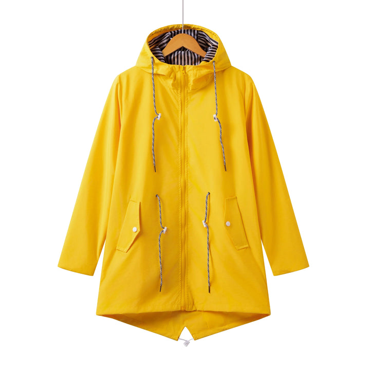 Women's Trench Coat Waterproof Rain Jacket for Outdoor Activities, Stylish & Weatherproof 6