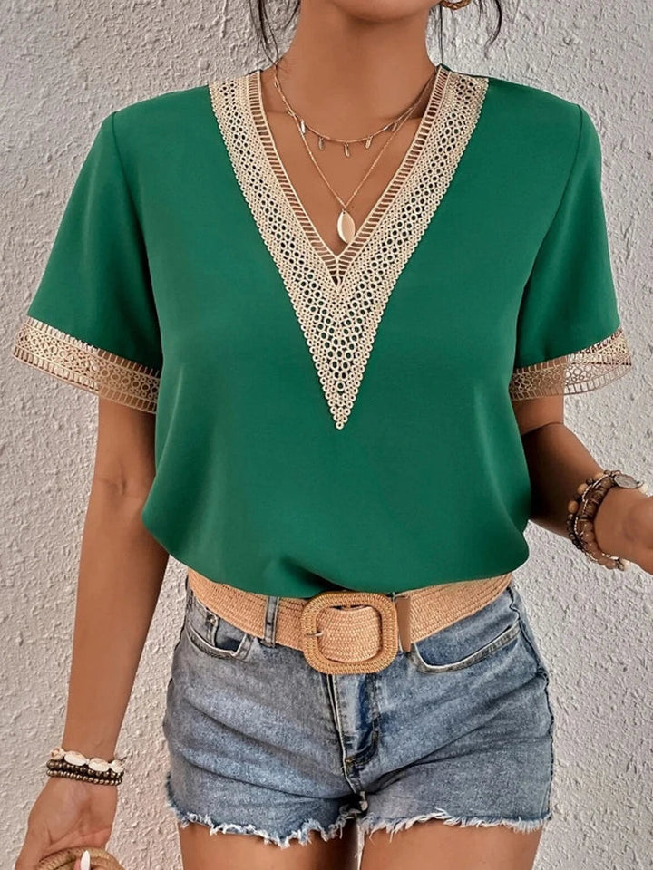 Women's V-Neck Summer Shirt - Stylish and Comfortable Women's Blouse for Casual and Dressy Occasions 5