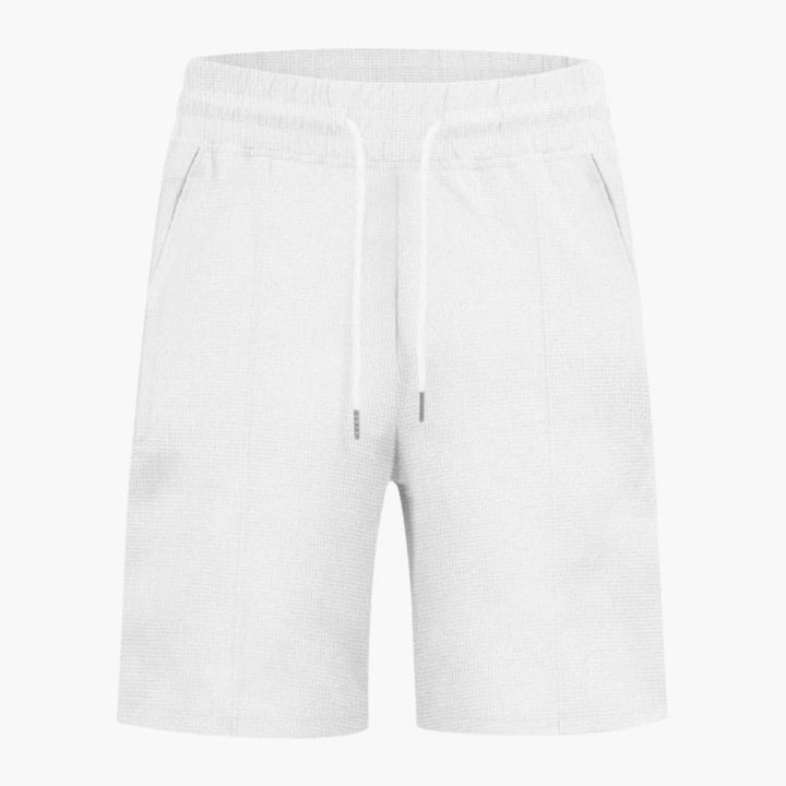 Women's Waffle Texture Shorts with Elastic Waist and Straight Leg Design for Summer Casual Wear 2