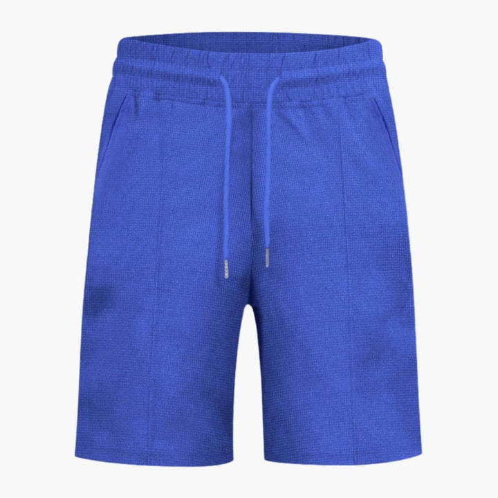 Women's Waffle Texture Shorts with Elastic Waist and Straight Leg Design for Summer Casual Wear 3