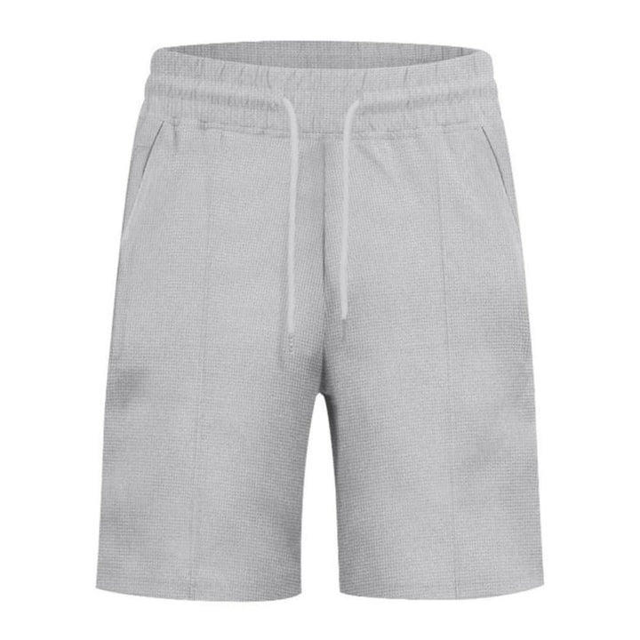 Women's Waffle Texture Shorts with Elastic Waist and Straight Leg Design for Summer Casual Wear 4