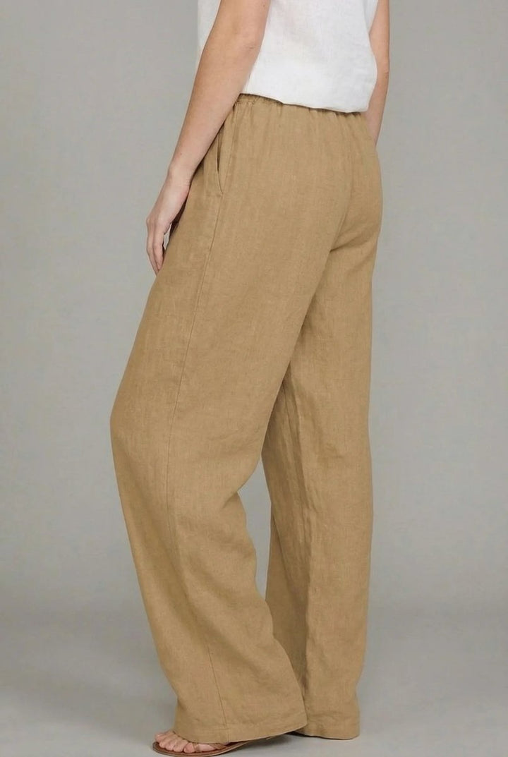 Women's Wide Leg Pants with Elastic Drawstring Waistband - Comfortable Summer Style for Casual Outings 2