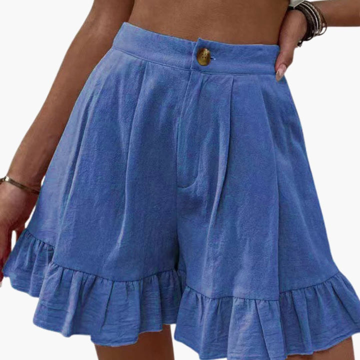 Women's Wide Leg Summer Shorts with Elastic Waistband for Casual Wear 1