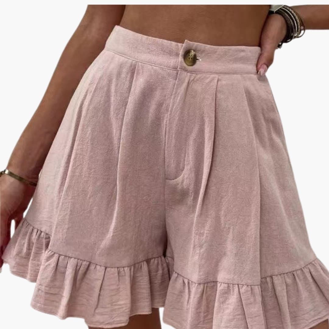 Women's Wide Leg Summer Shorts with Elastic Waistband for Casual Wear 2