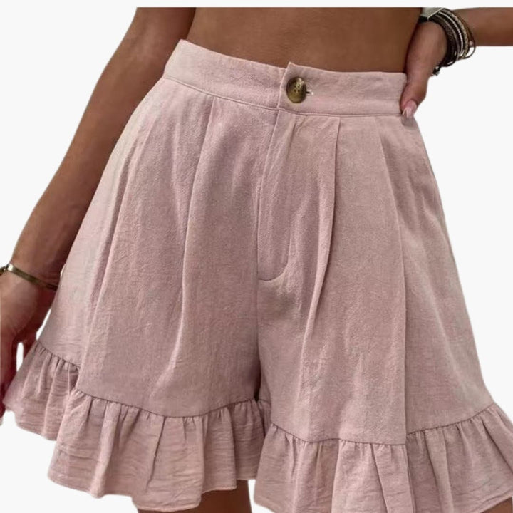 Women's Wide Leg Summer Shorts with Elastic Waistband for Casual Wear 2