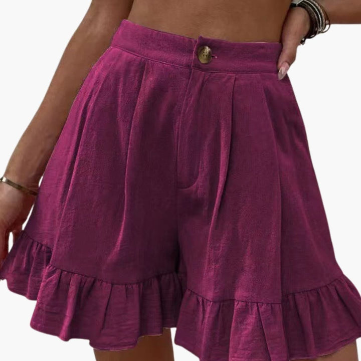 Women's Wide Leg Summer Shorts with Elastic Waistband for Casual Wear 4