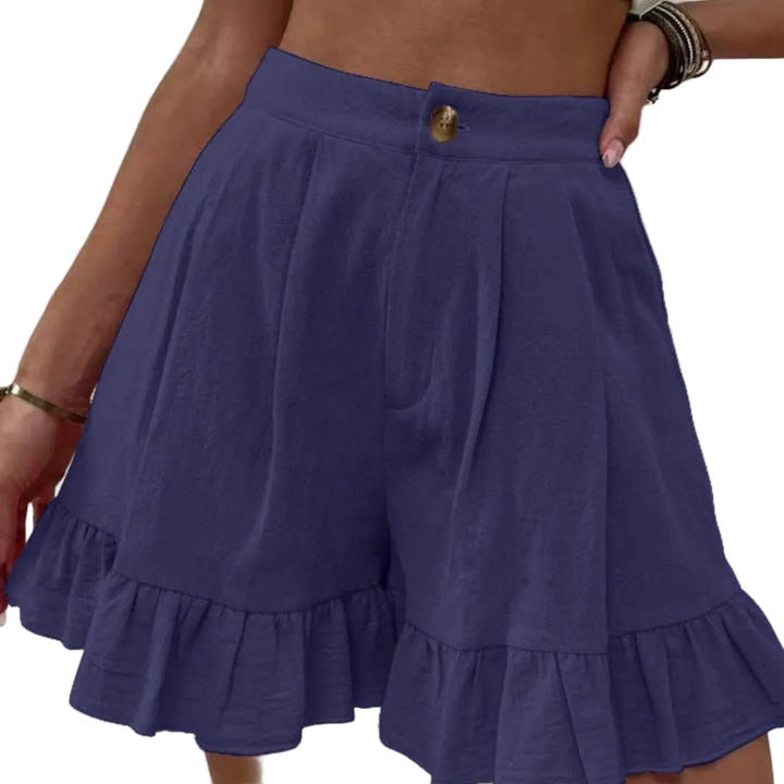 Women's Wide Leg Summer Shorts with Elastic Waistband for Casual Wear 5