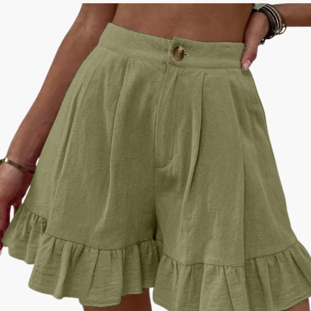 Women's Wide Leg Summer Shorts with Elastic Waistband for Casual Wear 6