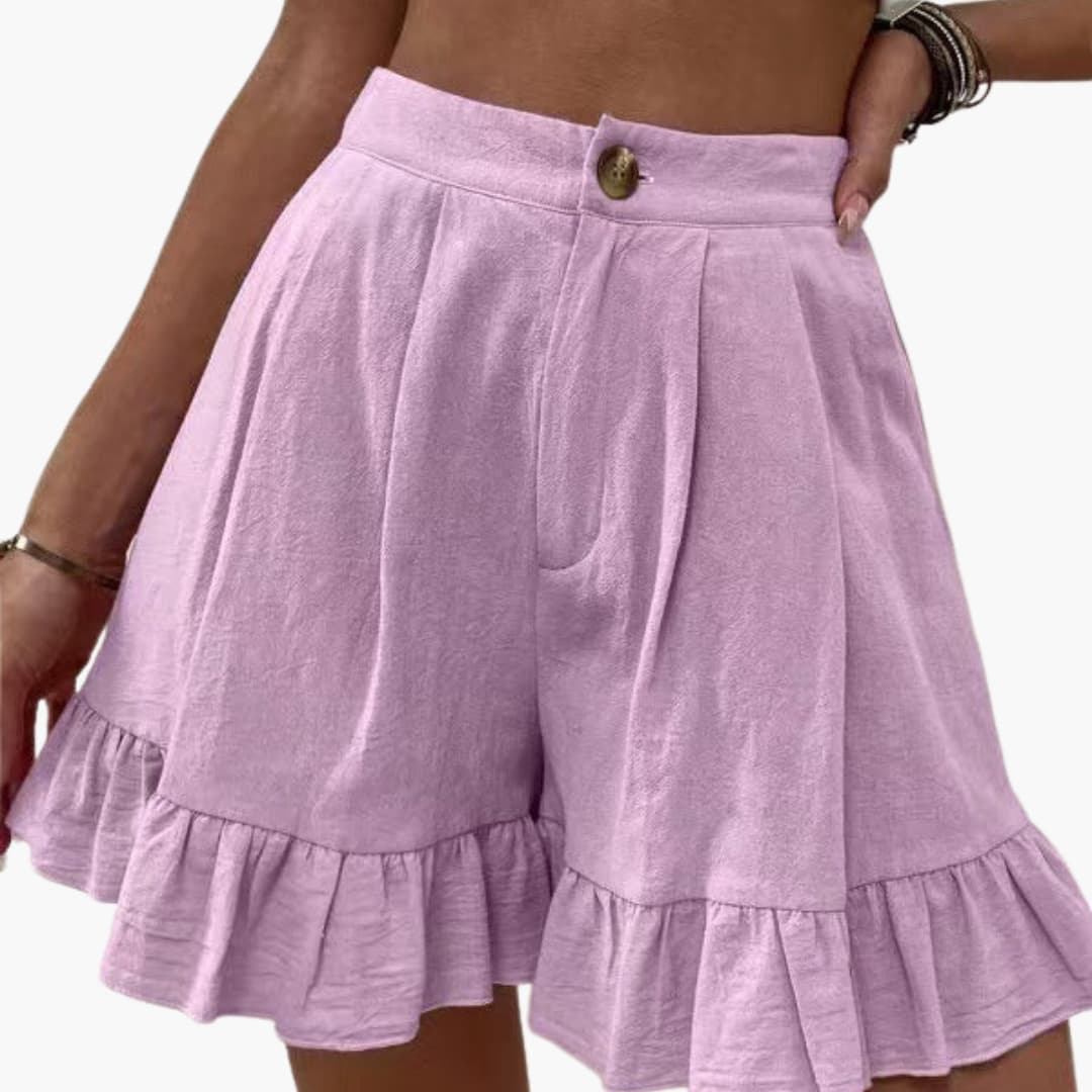 Women's Wide Leg Summer Shorts with Elastic Waistband for Casual Wear 8
