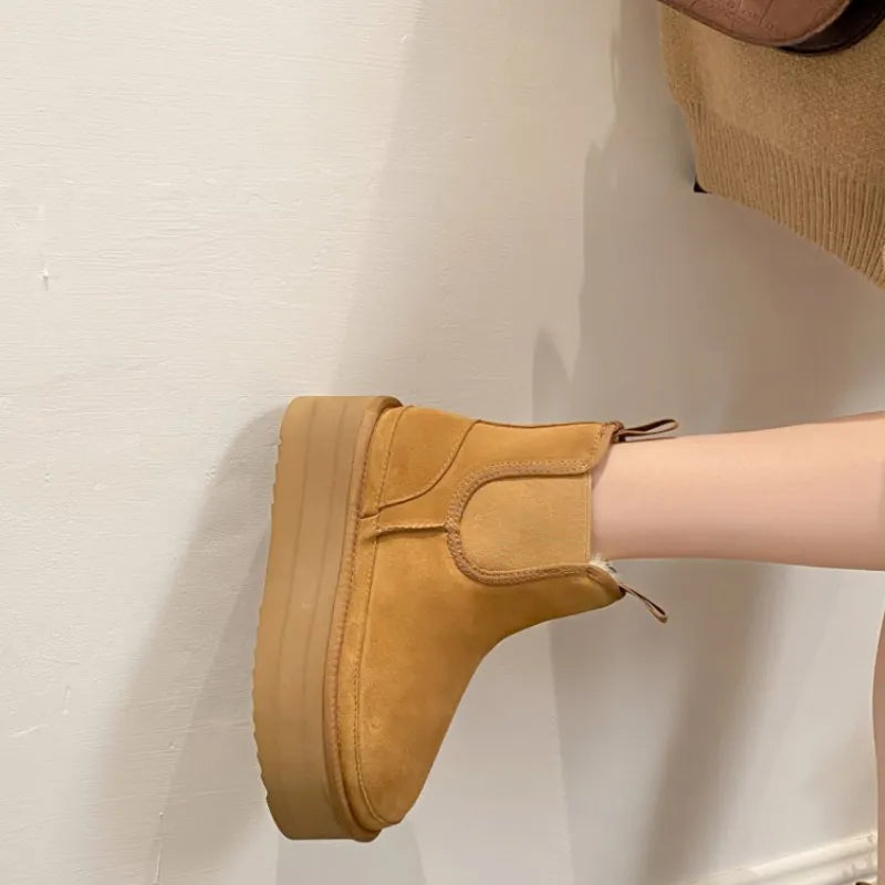Women’s Winter Ankle Boots with Comfortable Warm Lining and Trendy Thick Sole 3