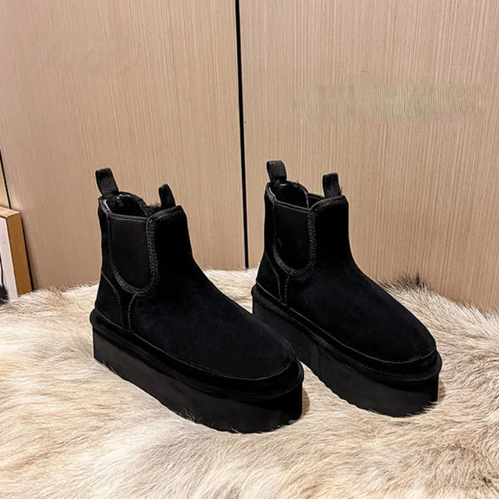 Women’s Winter Ankle Boots with Comfortable Warm Lining and Trendy Thick Sole 5