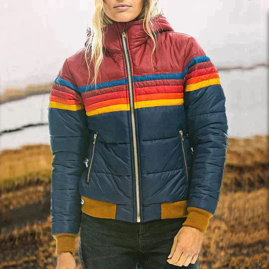 Women's Winter Coat - Retro Hooded Jacket for Stylish and Warm Outerwear 1