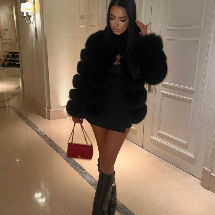 Women's Winter Coats - Tailored Faux Fur Jacket for Stylish Layering and Warmth 4