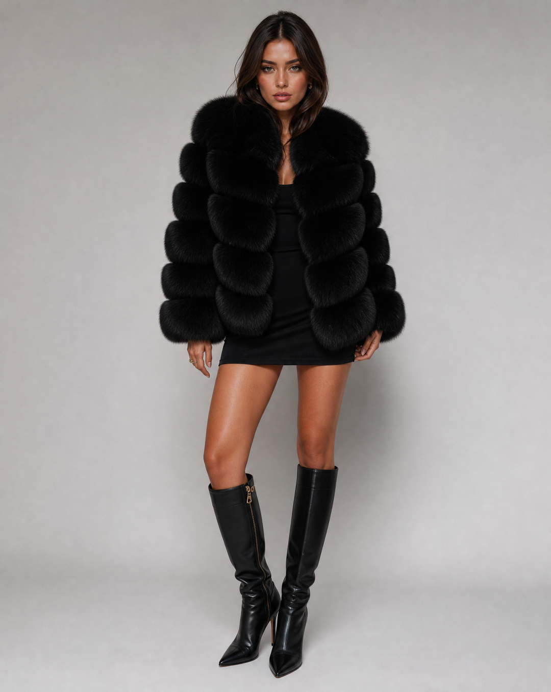 Women's Winter Coats - Tailored Faux Fur Jacket for Stylish Layering and Warmth 5