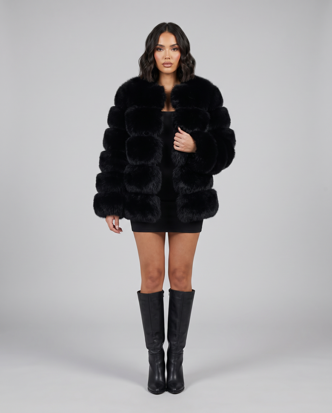Women's Winter Coats - Tailored Faux Fur Jacket for Stylish Layering and Warmth 6