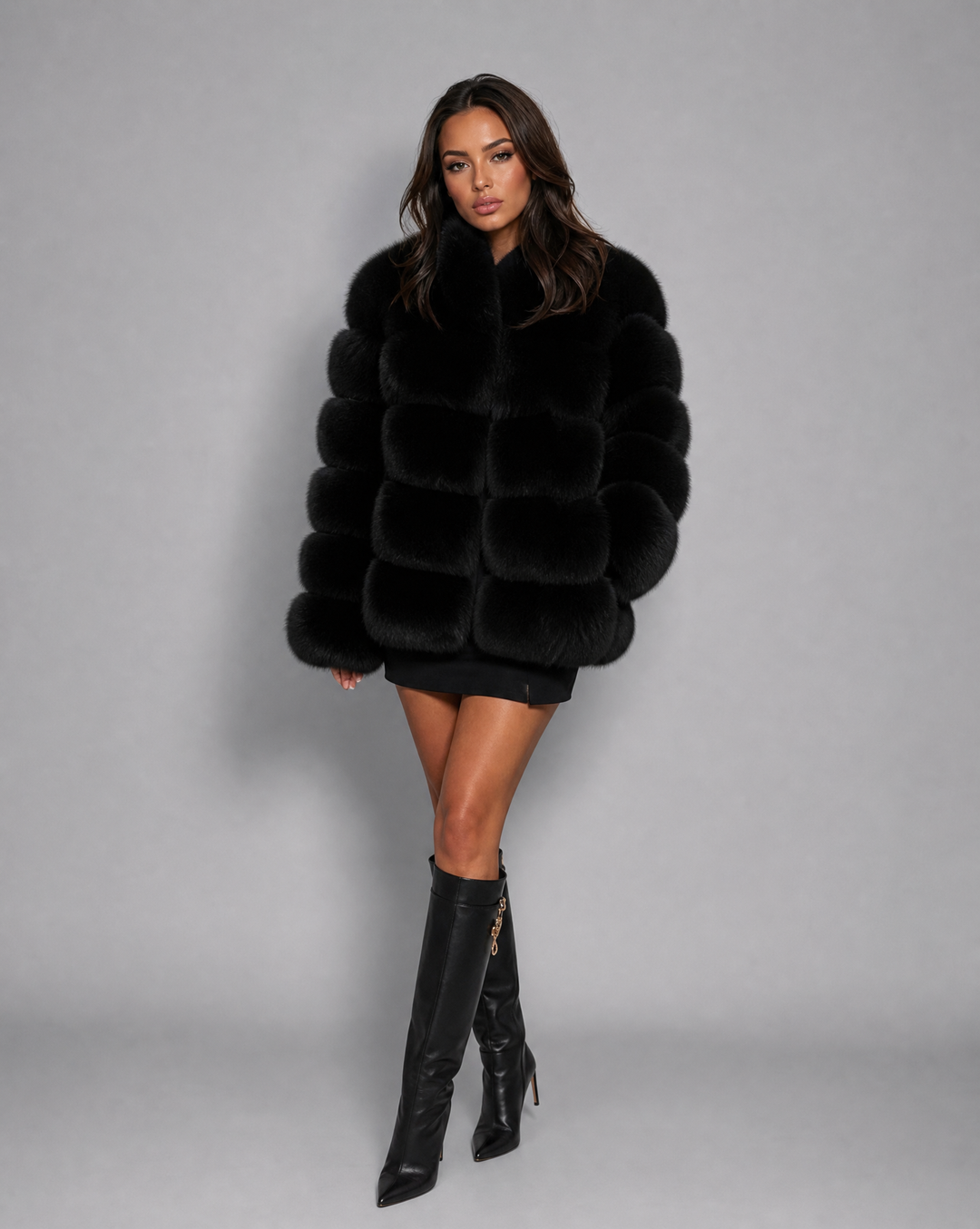 Women's Winter Coats - Tailored Faux Fur Jacket for Stylish Layering and Warmth 7