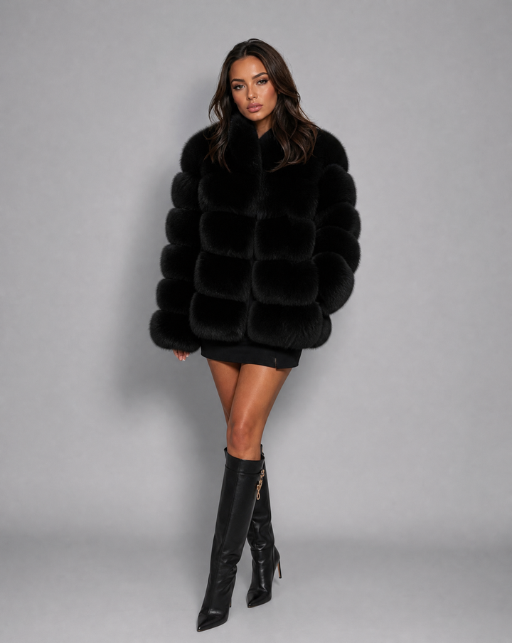Women's Winter Coats - Tailored Faux Fur Jacket for Stylish Layering and Warmth 7