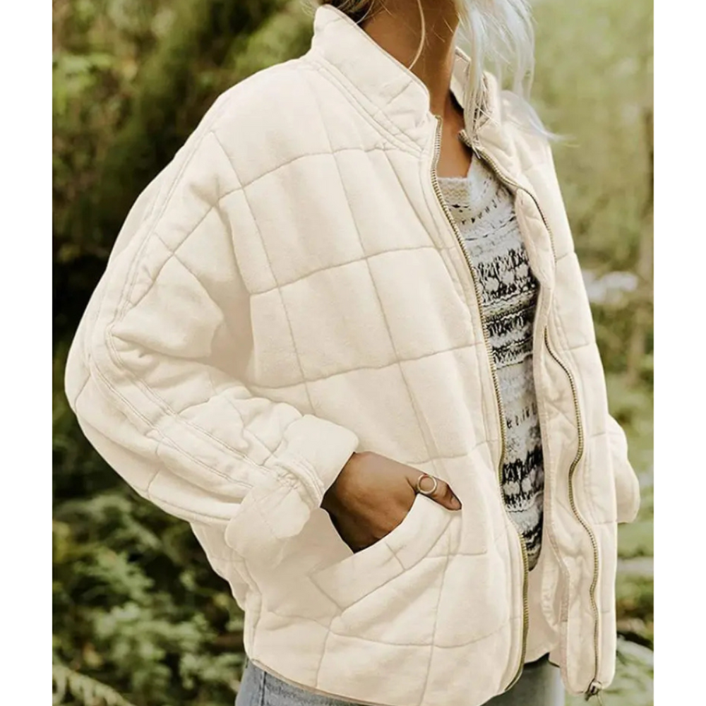 Women's Winter Jacket with Zip - Stylish Women's Coats for Cold Days, Warm Insulation, Versatile Fashion 1