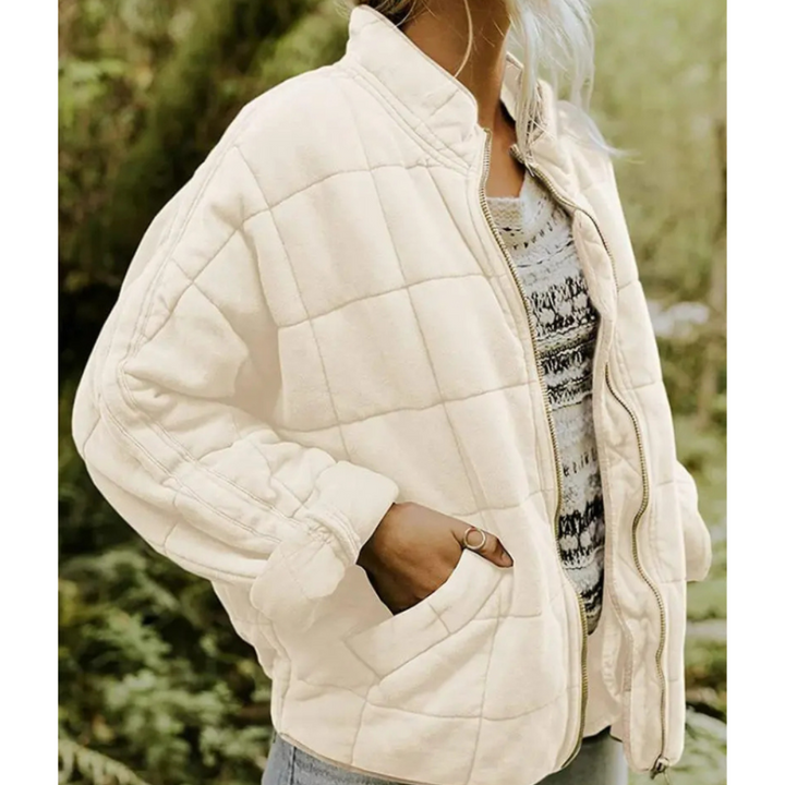 Women's Winter Jacket with Zip - Stylish Women's Coats for Cold Days, Warm Insulation, Versatile Fashion 1