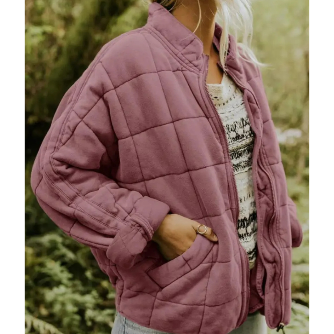 Women's Winter Jacket with Zip - Stylish Women's Coats for Cold Days, Warm Insulation, Versatile Fashion 2