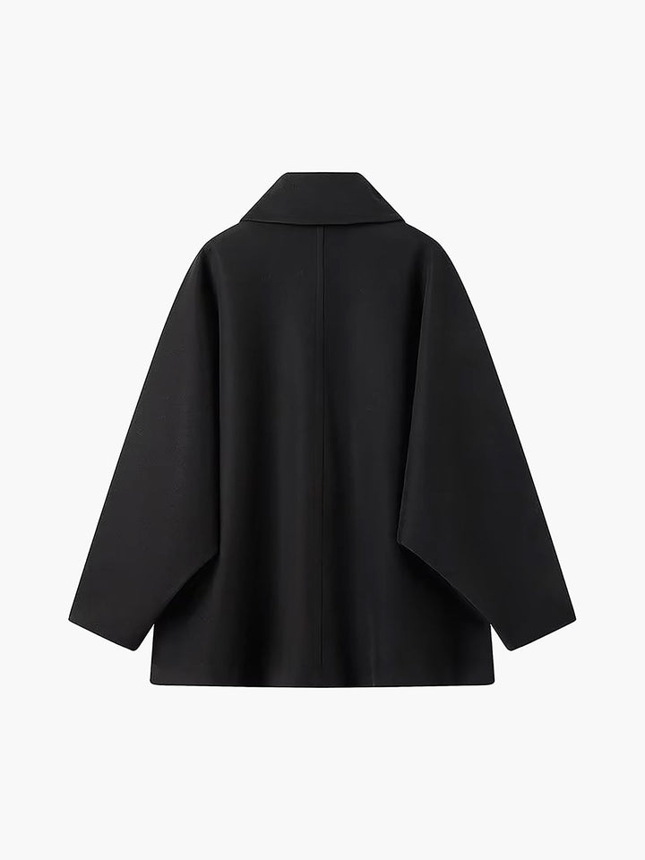 Women's Winter Wool Coat with Button Closure - Oversized Design for Cold Weather 6