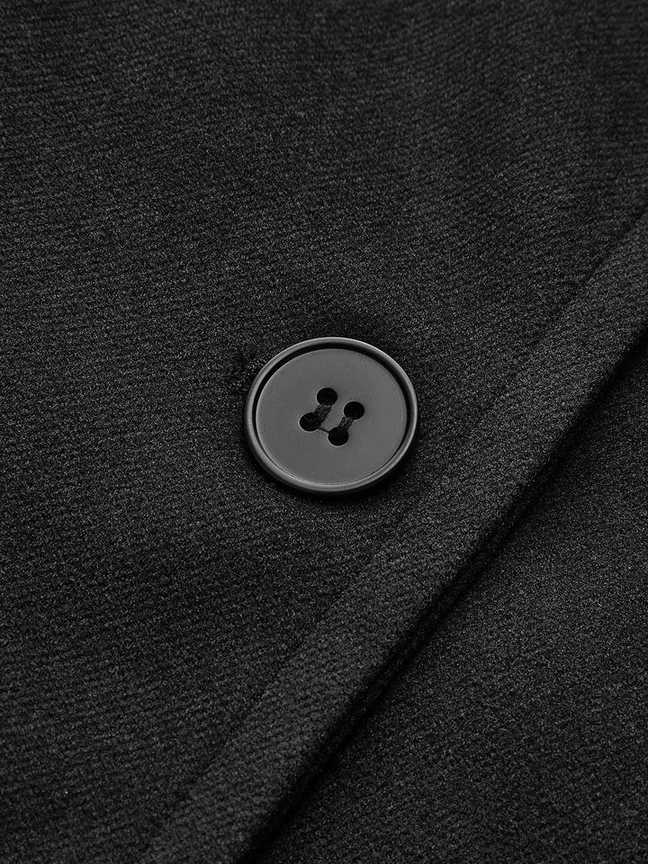 Women's Winter Wool Coat with Button Closure - Oversized Design for Cold Weather 7