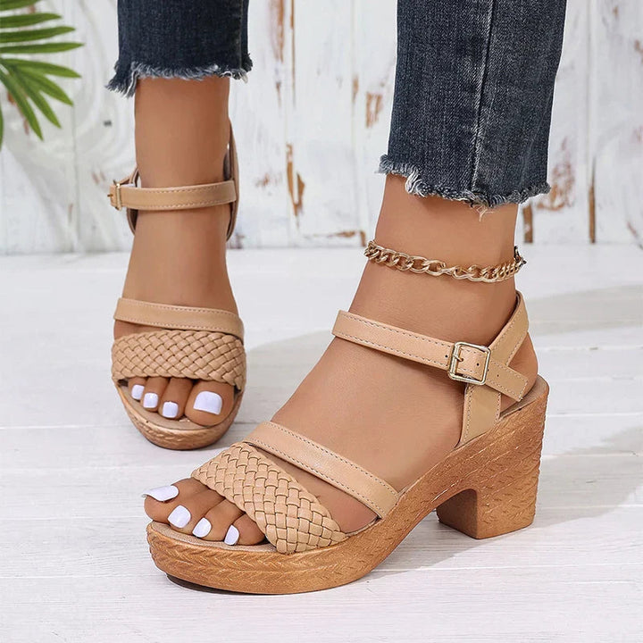 Women's Woven Platform Sandals - Stylish and Comfortable Summer Footwear 0