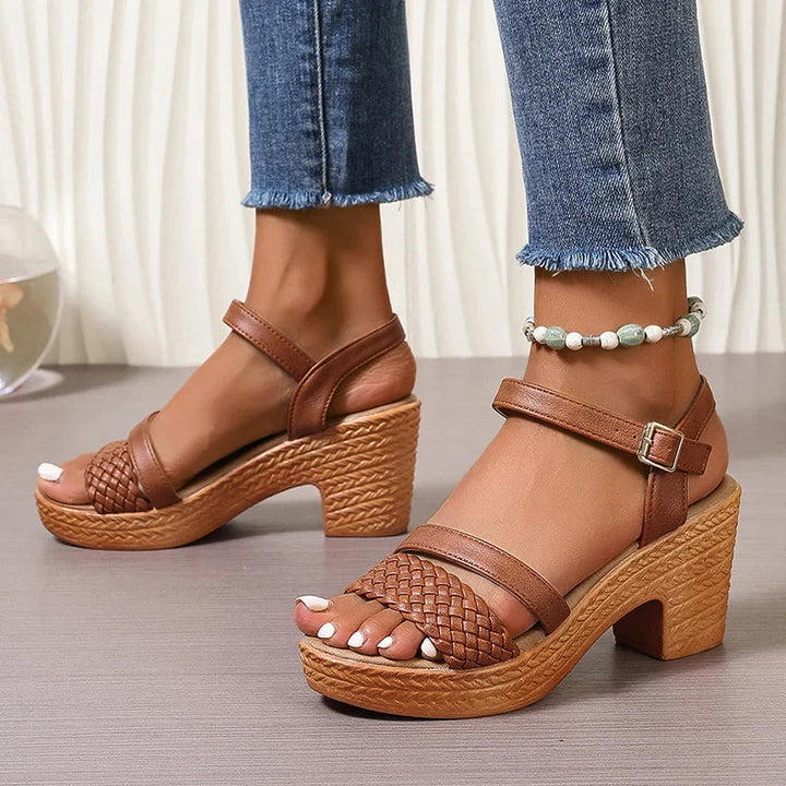 Women's Woven Platform Sandals - Stylish and Comfortable Summer Footwear 5