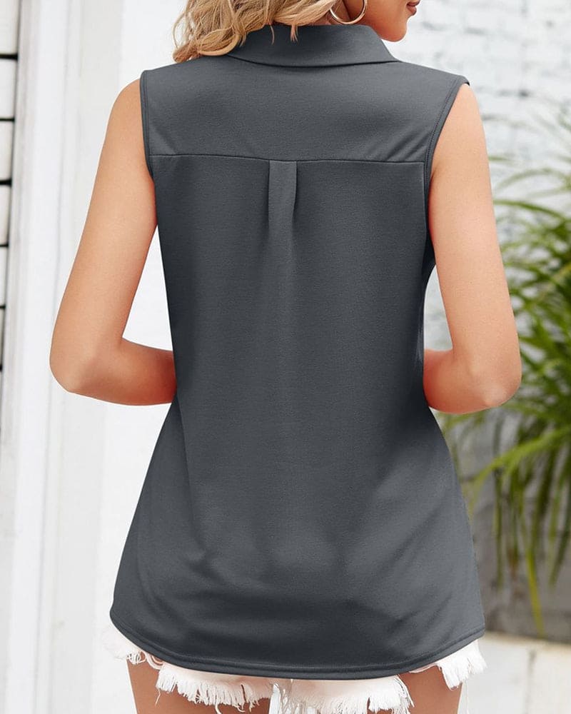 Womens Blouse - Lightweight Sleeveless Summer Tops for Women, Chic and Versatile Style 4