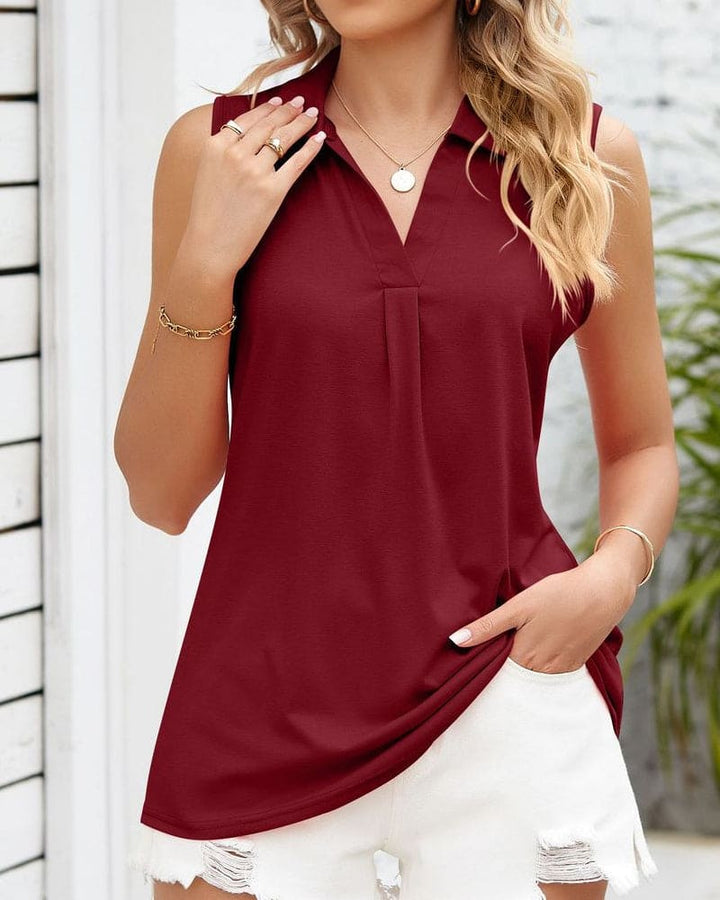 Womens Blouse - Lightweight Sleeveless Summer Tops for Women, Chic and Versatile Style 7
