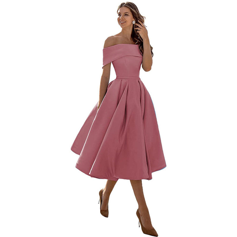 Womens Dress - Elegant Strapless Cocktail Dress for Weddings & Special Occasions 0