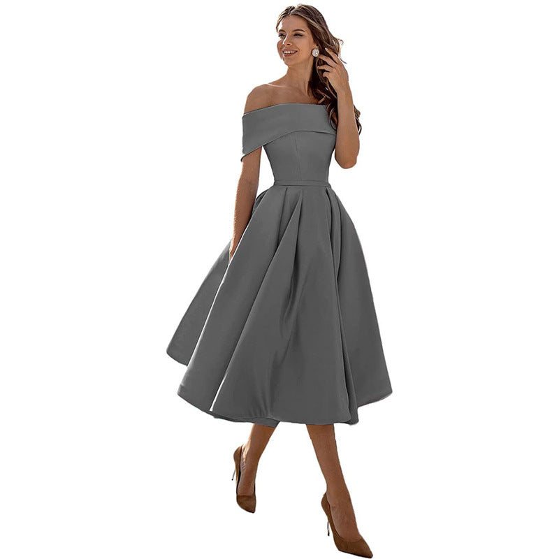 Womens Dress - Elegant Strapless Cocktail Dress for Weddings & Special Occasions 1