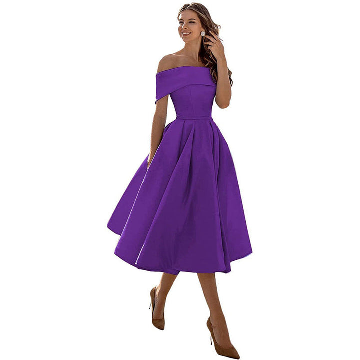 Womens Dress - Elegant Strapless Cocktail Dress for Weddings & Special Occasions 11