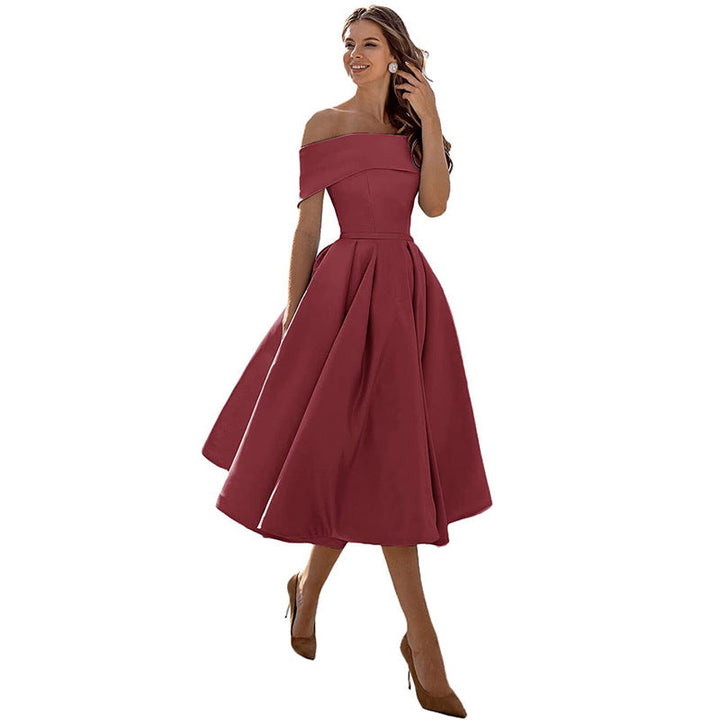 Womens Dress - Elegant Strapless Cocktail Dress for Weddings & Special Occasions 12
