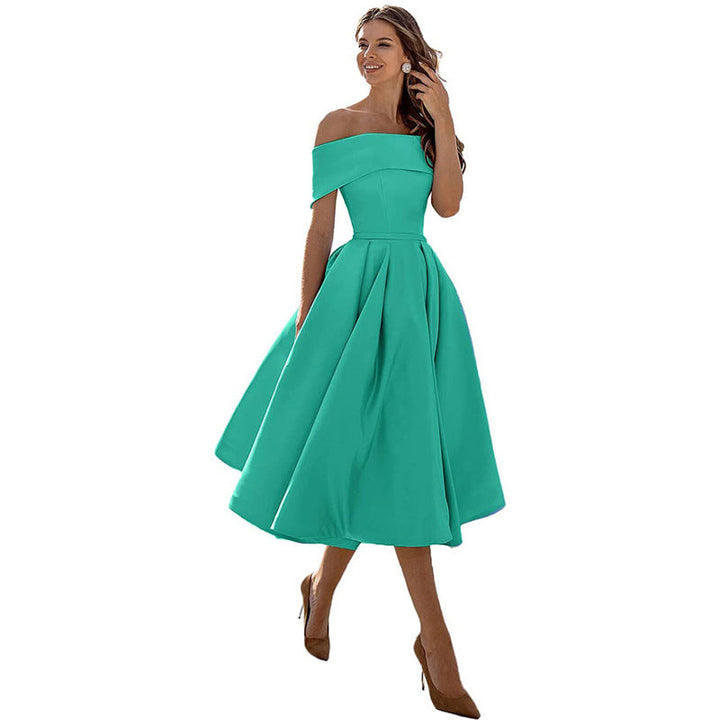 Womens Dress - Elegant Strapless Cocktail Dress for Weddings & Special Occasions 5
