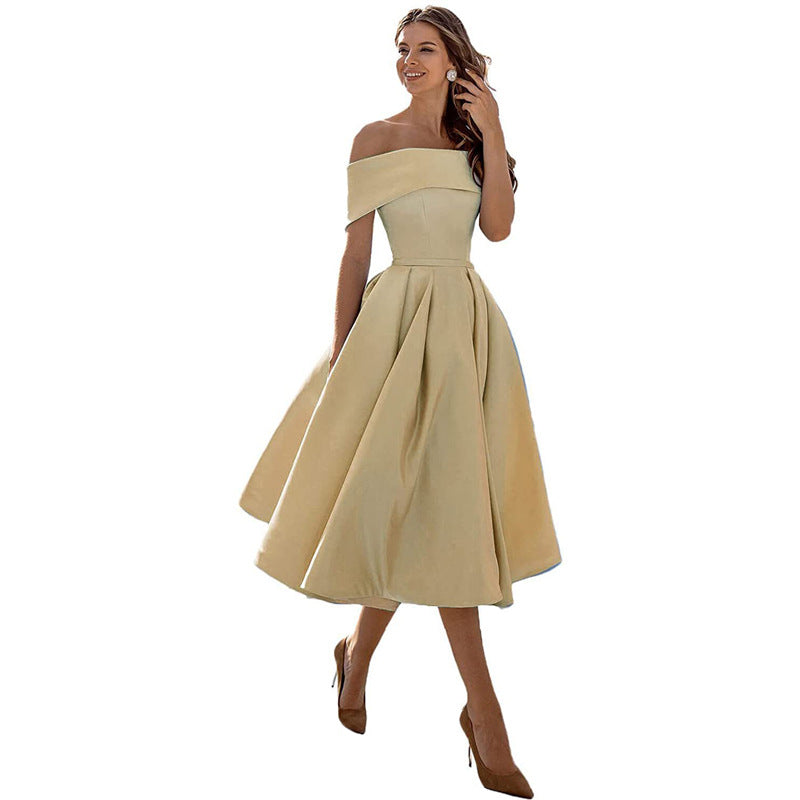 Womens Dress - Elegant Strapless Cocktail Dress for Weddings & Special Occasions 6